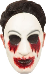 Zalgo Creepypasta Horror Mask with Bleeding Eyes and Mouth