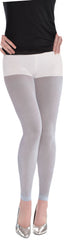 Silver Footless Tights - Shimmering Costume Accessory