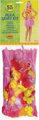 Child's Tropical Pink Hula Skirt Kit - 5 Piece Set