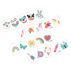 Pastel Temporary Tattoos Mega Value Pack - 100 Pieces