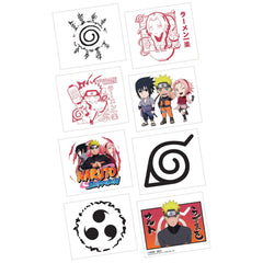 Naruto Shippuden Temporary Tattoos - 8-Pack