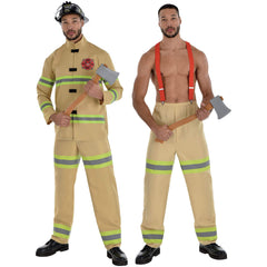 Men's Classic Firefighter Halloween Costume - Adult S (36-38)