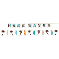 Beach Life "Make Waves" Summer Banners, 10-ft, 2-Pack