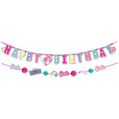 Barbie Dream Together Birthday Banner Kit with Balloons
