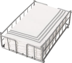 Elegant Silver Guest Towel Caddy Holder