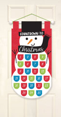 Felt Snowman Advent Calendar - Christmas Countdown Decoration