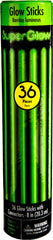Green Glow Sticks - 8 Inch, 36-Pack