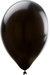 Black 12-inch Pearl Latex Balloons - 72 Pack