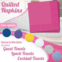 Bright Pink Luncheon Napkins - 6.5 in. - 50ct