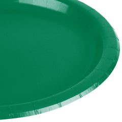 Festive Green 10" Paper Dinner Plates