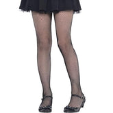 Kids' Black Fishnet Tights - S/M