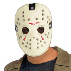 Men's Friday the 13th Jason Voorhees Black/Brown Blood-Splattered Outfit with Jacket/Shirt/Mask Halloween Costume