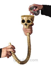 Skull Beer Funnel Halloween Party Prop