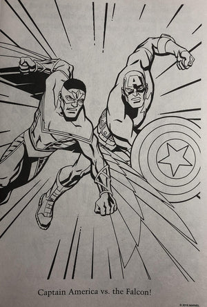 Disney Marvel Avengers Colouring & Activity Book, Black/White, 32 Pages, Ages 4+, for Arts & Crafts/Birthday Favour