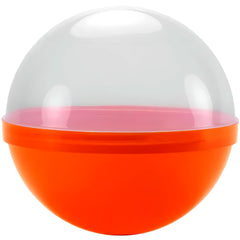 Clear Orange Candy Ball Favor Container