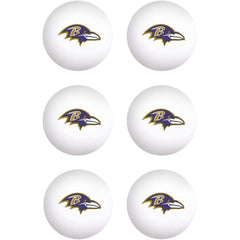 Baltimore Ravens Ping Pong Balls 6-Pack