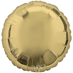 Glamorous White and Gold Circle Foil Balloon - 18"