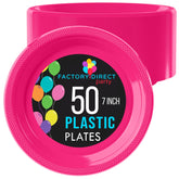 Little Gym - 7 In. Cerise Plastic Plates | 50 Ct.
