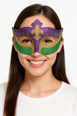 Mardi Gras Fleur De Lis Masquerade Mask
