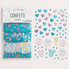 "The Big Reveal" Gender Reveal Confetti, 1.2 oz - Blue & Pink