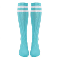 Turquoise Athletic Knee-High Socks for Team Spirit