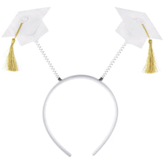 Class 101 - Graduation Cap Headbopper, White