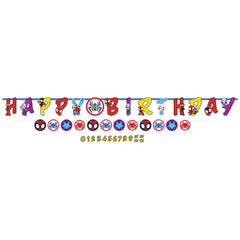 Little Gym - Marvel Spidey and Friends Jumbo Birthday Banner Kit - 2 Ct.