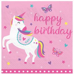 Little Gym - Enchanted Unicorn Birthday Lunch Napkins - 16 Ct.
