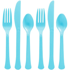 Little Gym - Caribbean Blue Assorted Plastic Cutlery Set - 200 Ct.