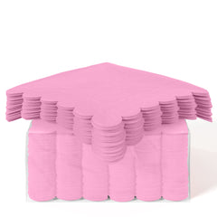 Pink Scallop Beverage Napkins - 50 Ct.