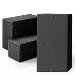 Black Guest Towel Napkins - 40 Ct.