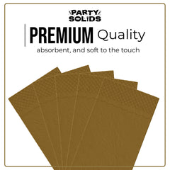 Gold Guest Towel Napkins - 40 Ct.