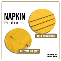 Yellow Guest Towel Napkins