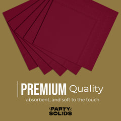 Burgundy Dinner Napkins - 50 Ct.