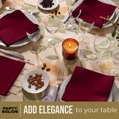 Burgundy Dinner Napkins - 50 Ct.