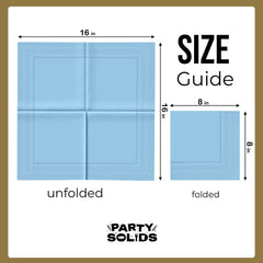 Light Blue Dinner Napkins - 50 Ct.