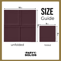 Brown Dinner Napkins - 50 Ct.