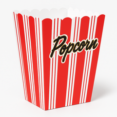 Large Hollywood Movie Night Popcorn Boxes - 8 Pack