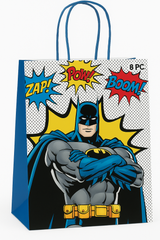 Justice League Batman "Zap Pow Boom" Loot Bags - 8 Pack