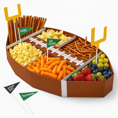 Football Snack Holder Tray for Game Day Festivities