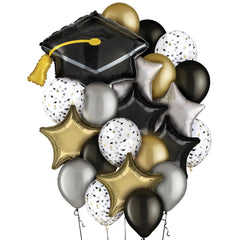 Class 101 -Graduation Celebration Balloon Bundle - Foil & Latex Mix