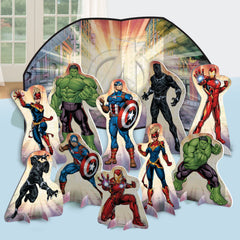 PMA - Marvel Avengers Power Unite Table Decorating Kit - 11-Piece Set