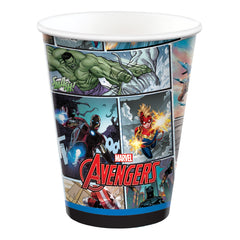 PMA - Marvel Avengers 9 oz Paper Cups - Pack of 8 for Kids' Birthday Parties