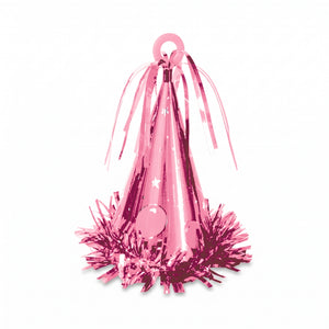 Pink Party Hat Balloon Weight Accessory