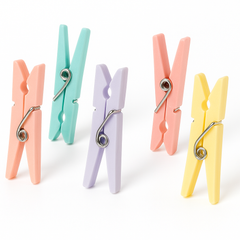 Colorful Clothespin Baby Shower Favors