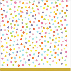 Rainbow Confetti Printed Luncheon Napkins - 6.75 in. x 6.75 in.