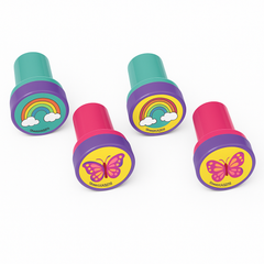 Rainbow & Butterfly Pastel Stampers, 12-Pack - Party Favors