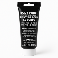 Black Non-Toxic Body Paint – 100 ml Tube for Costume and Team Spirit