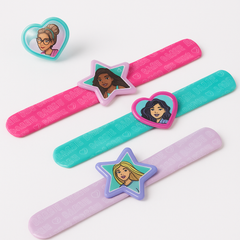 Barbie Dream Party Slap Bracelets, 4-Pack