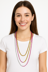 Team Bride Bachelorette Bead Necklaces - 24 Pack